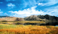hügeligen Grasländern in Xiahe